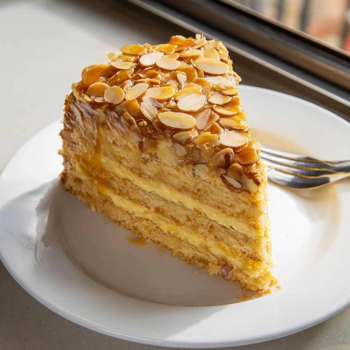 Bienenstich Mandel Honig Vanille