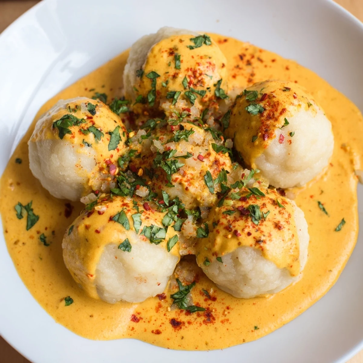 Curry Kartoffel Knödel Genuss