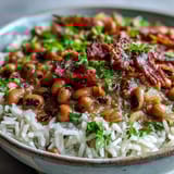 Hoppin John mit Schwarzaugenbohnen