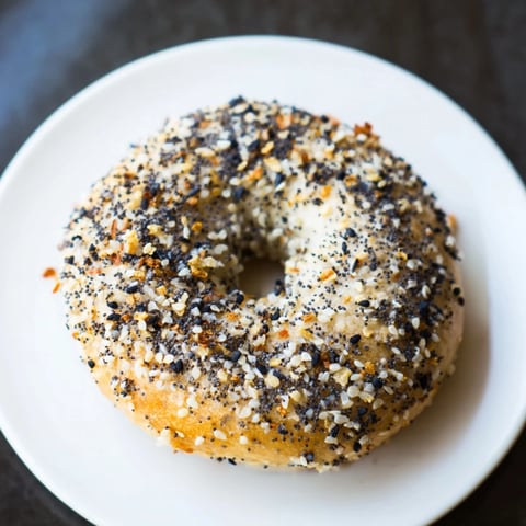Everything Bagel Yogurt Bagels, golden brown and crispy, ready to be slathered with cream cheese.