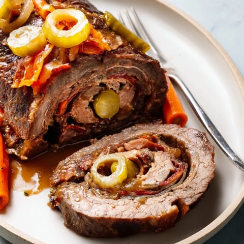 Beef Rouladen mit Bacon Zwiebel