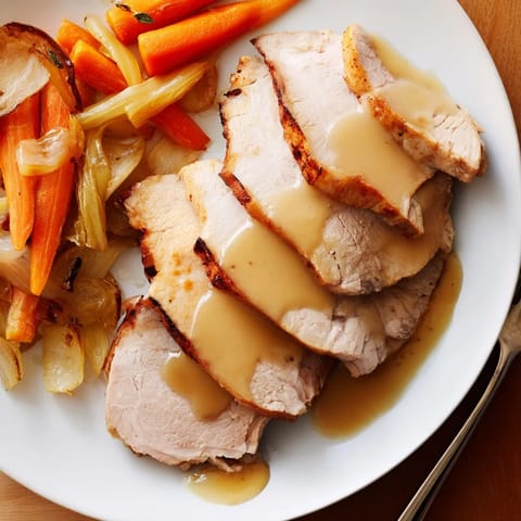 Schweinebraten mit Biersoße