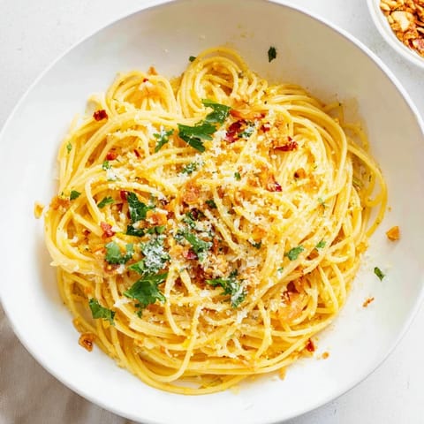 Pasta Aglio Olio Pilze