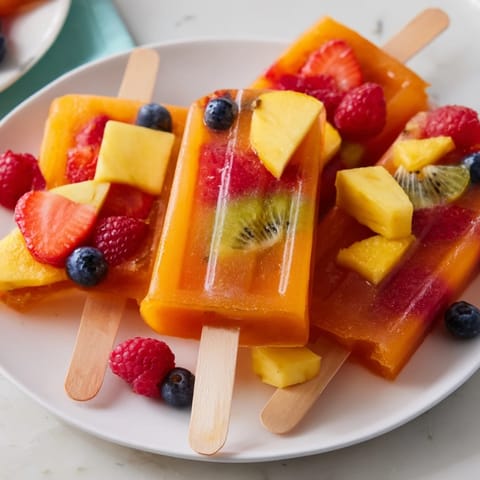 Sommer Popsicle und Früchte