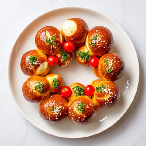 Pretzel Joy Wreath Appetizer