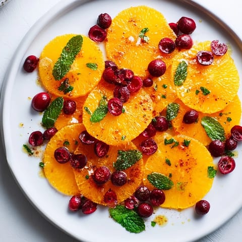 Winterfrucht mit Orangen Cranberries