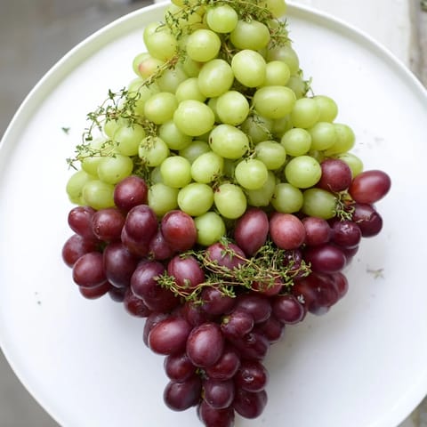 Trauben Herz mit Brotstange