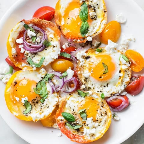 Tomaten Feta Ofen-Eier #174