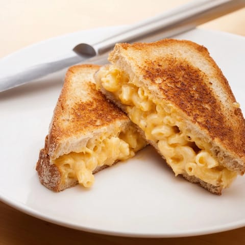 Mac & Cheese Grilled Cheese Sandwich