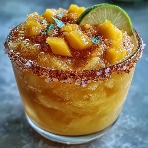 Frozen Mango Margarita Mocktail