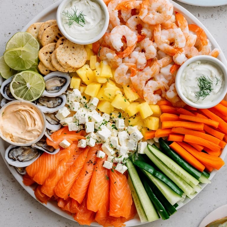 Imagine layers of flavors in this Wave Rider Surfer Snack Board, perfect for sharing on a sunny day.