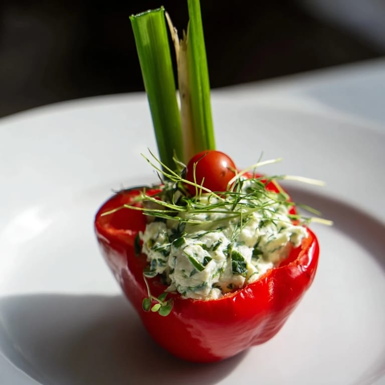 Die bunten Blooming Tulip Veggie Cups sind mit knackigem Gemüse und frischen Kräutern dekoriert.