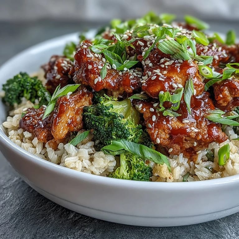 Mundgerechte Sweet and Spicy Turkey Broccoli Bowls, perfekt für die Meal Prep, mit gewürztem Truthanfleisch und duftendem braunem Reis.